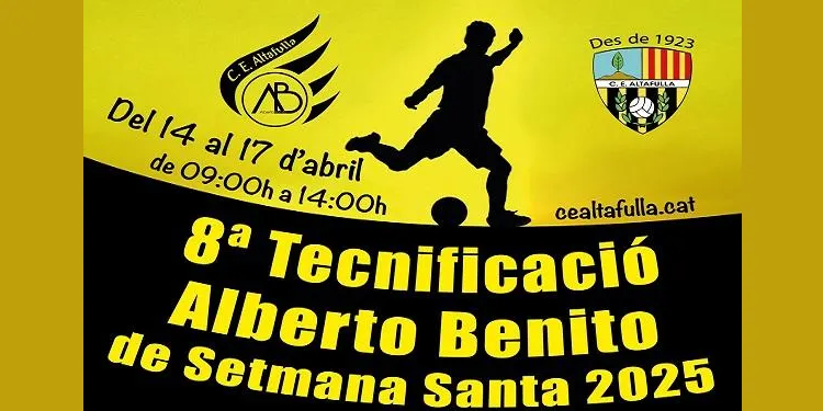 Obertes les inscripcions per a la 8a Tecnificació Alberto Benito de Setmana Santa del CE Altafulla