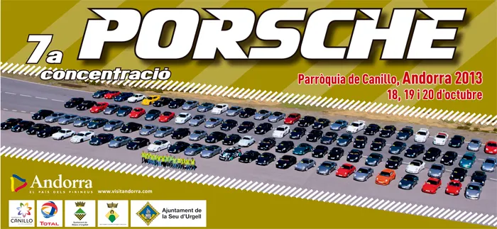 Concentració de vehicles Porsche a l'aeroport Pirineus-La Seu d'Urgell