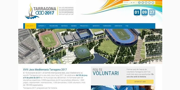 Tarragona 2017 ja disposa de nova pàgina web