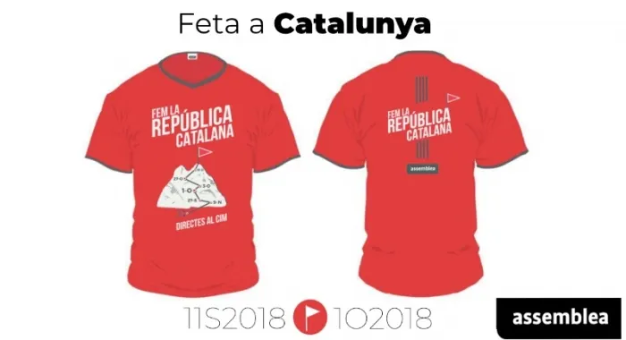 Aquestes són les samarretes d'enguany per la Diada de l'11 de setembre