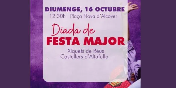 Els Castellers d'Altafulla s'enfaixen aquest diumenge a Alcover, en el marc de la festa major