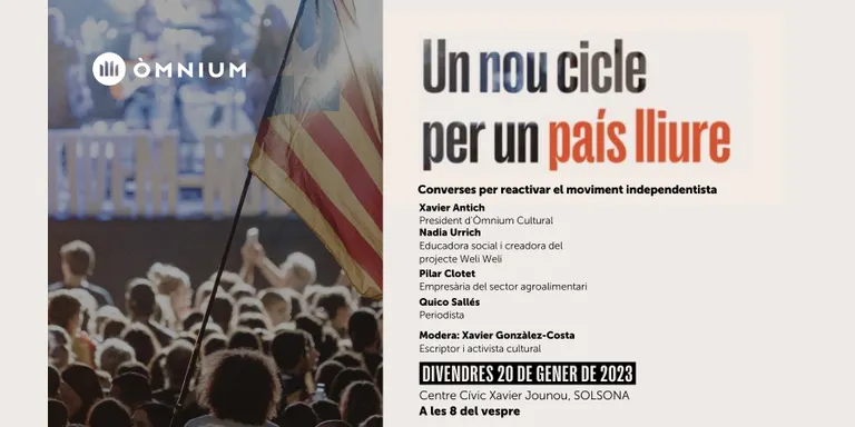 El president d'Òmnium Cultural, Xavier Antich, serà aquest divendres a Solsona