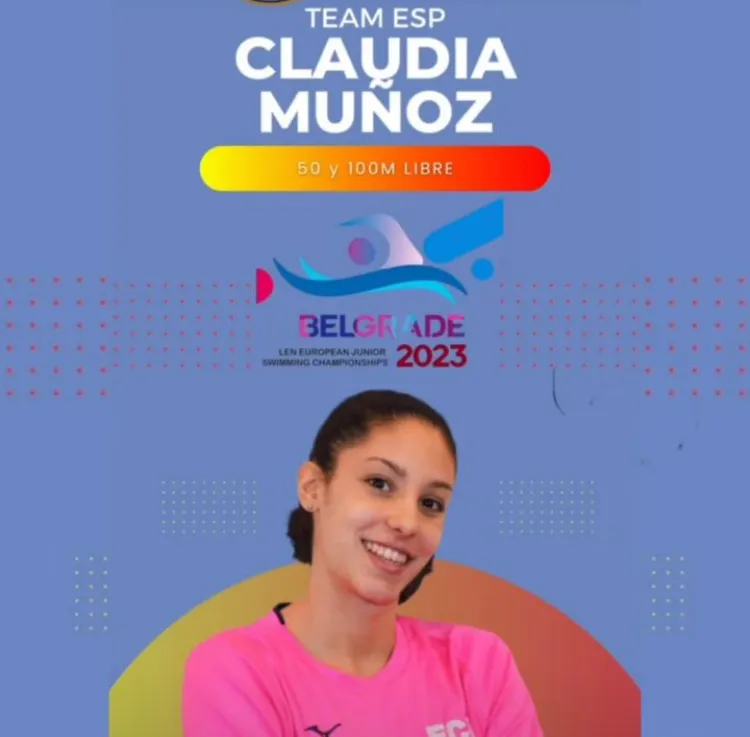 La calderina Clàudia Muñoz debuta en un europeu júnior de natació