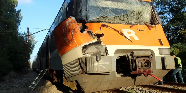 Els maquinistes atribueixen l'accident de Sils al manteniment "deficient" de la xarxa ferroviària