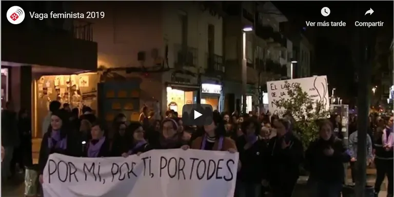 La revolta feminista pren els carrers de Rubí