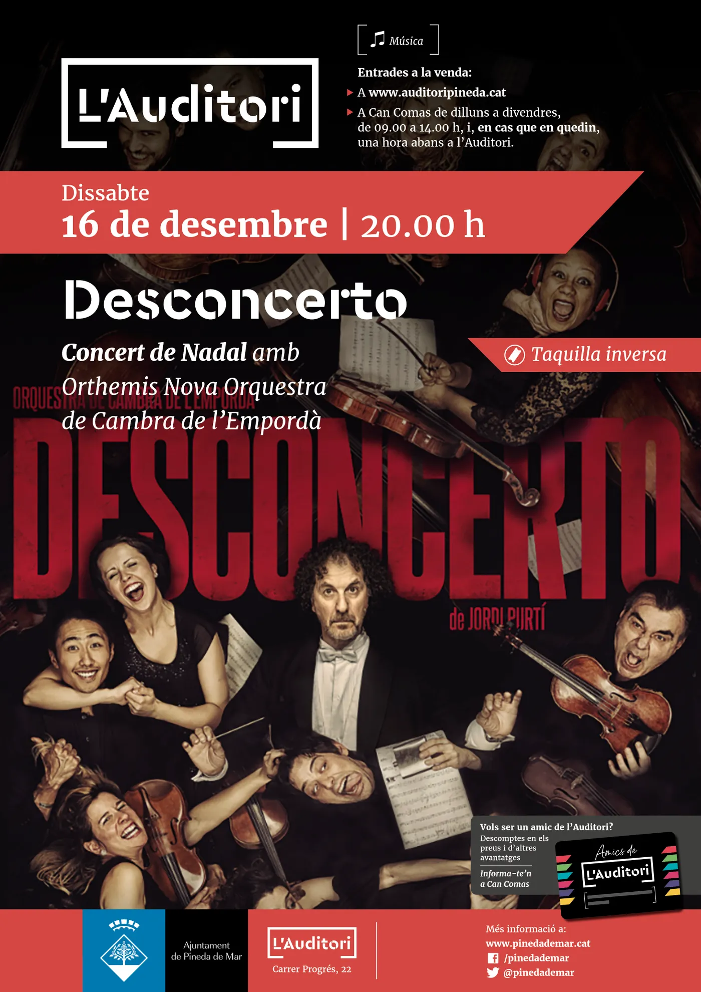 L'Orthemis Nova Orquestra de l'Empordà farà el concert de Nadal de Pineda