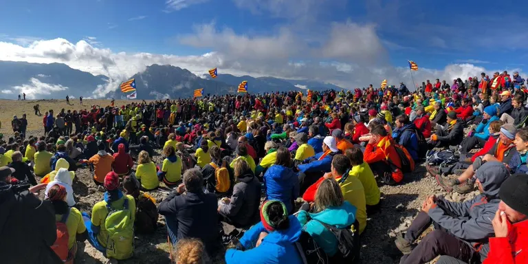 Èxit de l'acció 'Cims per la llibertat', que ha inclòs nou muntanyes del Pirineu