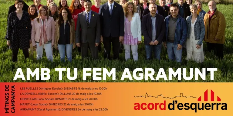 Acord d'Esquerra porta el seu projecte polític als pobles del municipi