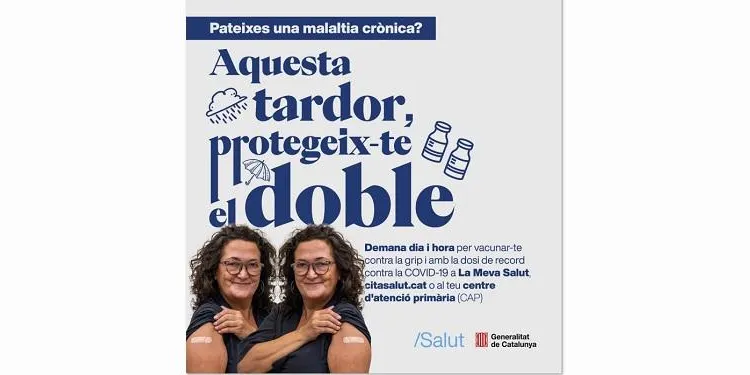 Oberta la vacunació de la 4a dosi de la Covid i la grip per a majors de 60 anys i col·lectius vulnerables