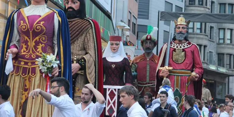 Els Gegants de la Ciutat es desplacen a la Festa Major d’Andorra la Vella