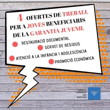 El Consell Comarcal ofereix contracte en pràctiques durant 6 mesos a 4 joves