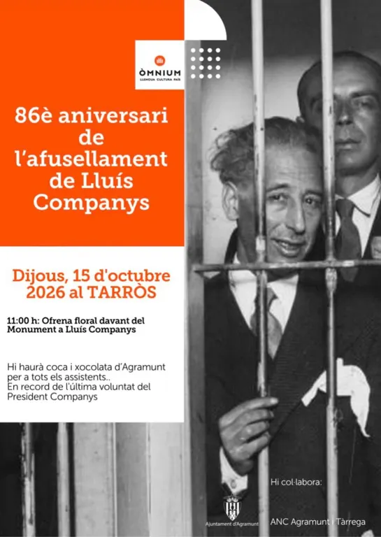 Commemoren el 86è aniversari de l’afusellament de Lluís Companys
