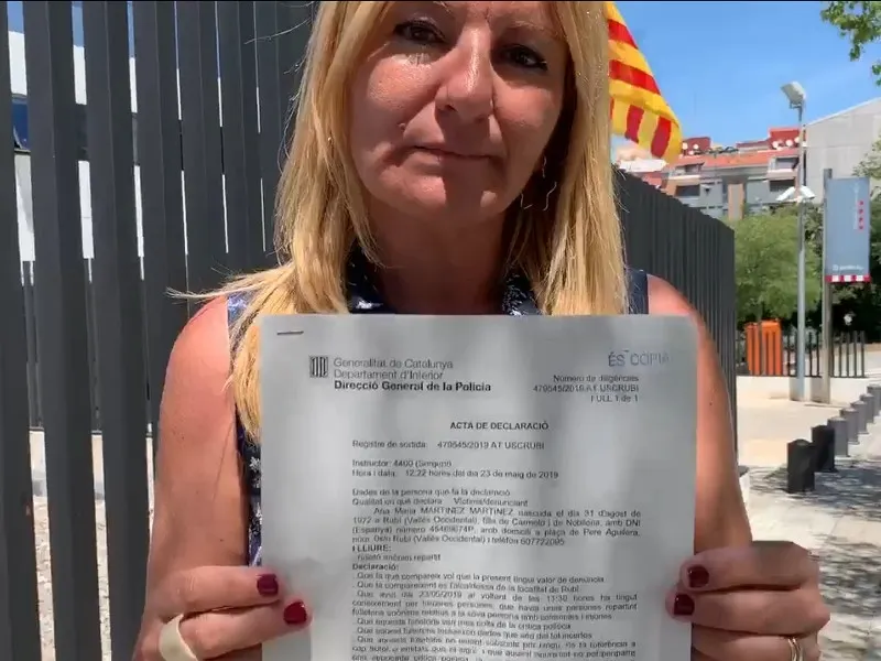 Un moment del vídeo penjat per Ana María Martínez a Facebook