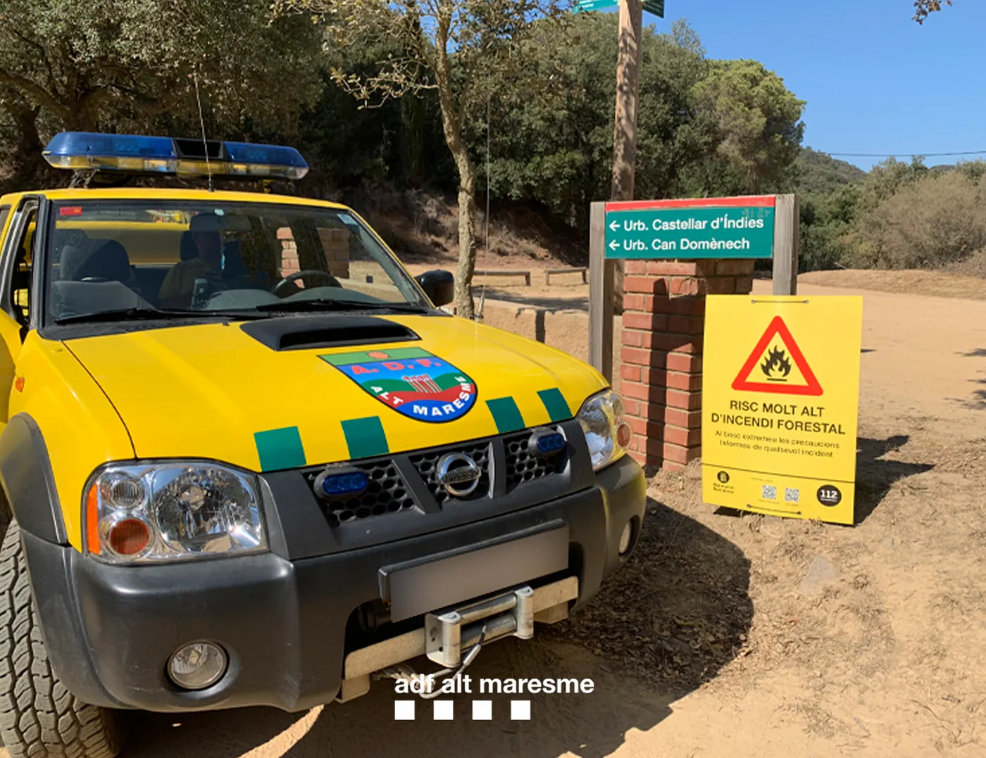Es prohibeix fer foc al bosc per evitar els incendis forestals