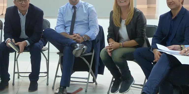 Jaume Collboni visita els socialistes de Rubí per organitzar les municipals