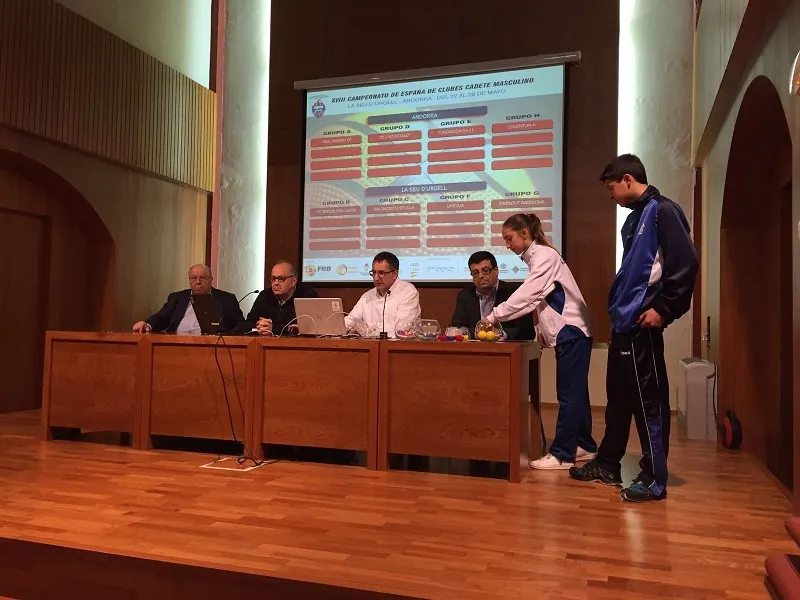 Sorteig del Campionat d'Espanya Cadet 2016 de bàsquet