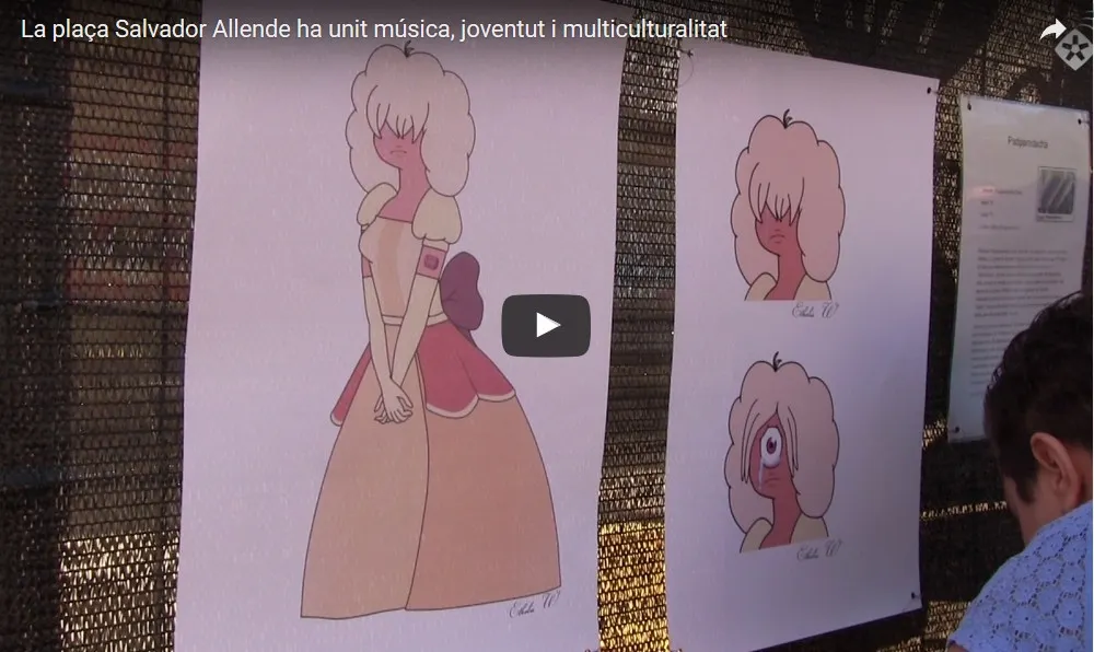 La plaça Salvador Allende ha unit música, joventut i multiculturalitat