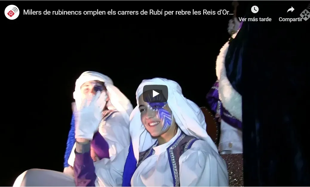 Milers de rubinencs omplen els carrers de Rubí per rebre les Reis d'Orient