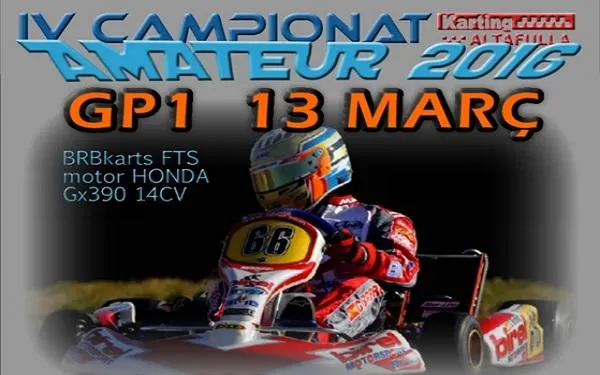 Una desena de persones inscrites al IV Campionat Amateur GP1 del Kàrting Altafulla