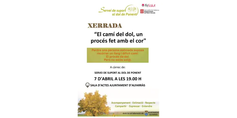 "El camí del dol, un procés fet amb el cor"