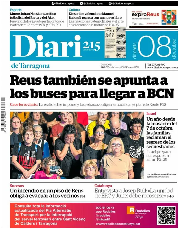 Cop d'ull als diaris d'aquest dimarts 8 d'octubre