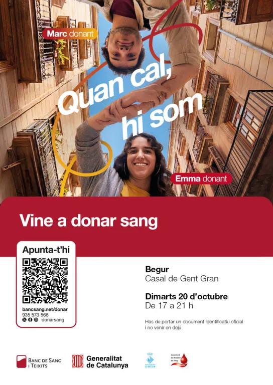 Begur acollirà una nova jornada de donació de sang el dimarts 20 d’octubre