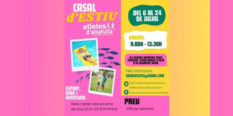 Els Atletes d’Altafulla impulsen el seu primer Casal d’Estiu amb esport, natura, mar i aventura