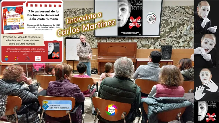 Carlos Martínez Álvarez en el 75 aniversario de los Derechos Humanos.