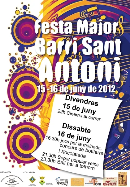 El barri de Sant Antoni de la Seu, de Festa Major