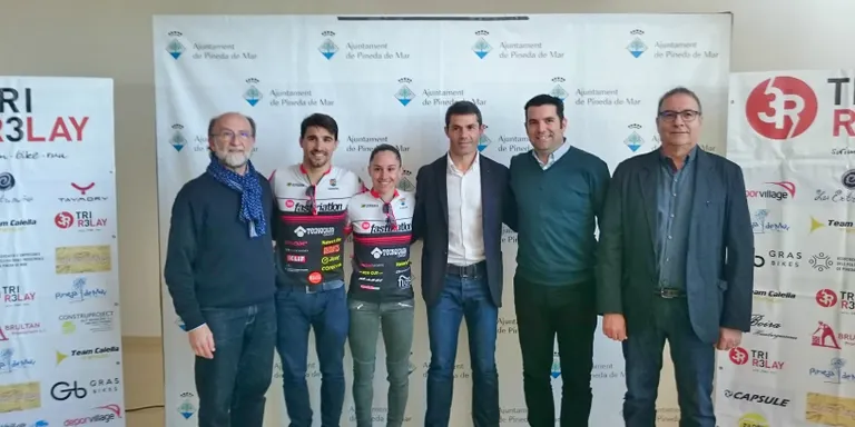 Presentada la primera edició del TriRelay Duatló a Pineda que es farà el 4 de març