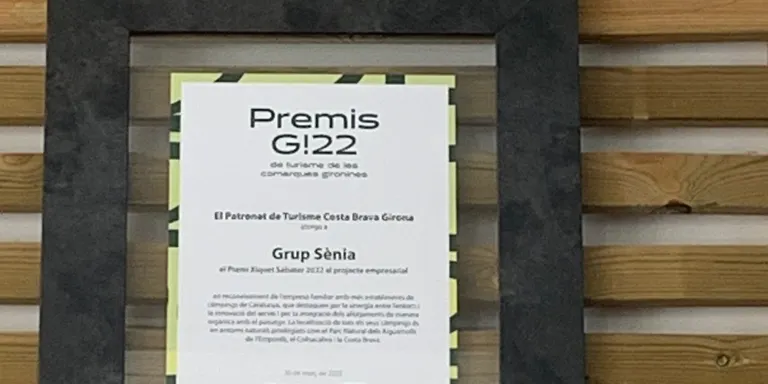 El càmping Caballo de Mar de Pineda, del grup Sènia, guardonats als Premis G22 de turisme