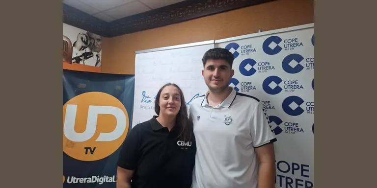 Iván Jarque y Andrea Moreno, del Club Balonmano Utrera