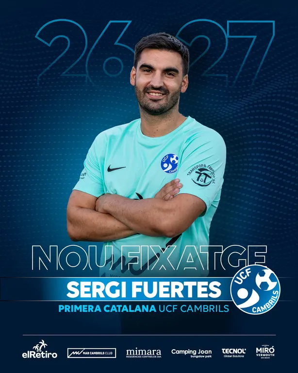 El Cambrils Unió incorpora el porter Sergi Fuertes