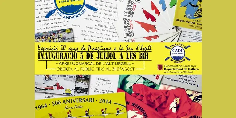 L'Arxiu Comarcal de l'Alt Urgell acull l'exposició '50 anys de piragüisme a la Seu'