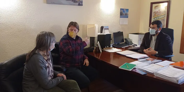 Visita a l'Ajuntament de la Seu del nou director de les reserves nacionals de caça del Cadí i de la Cerdanya-Alt Urgell