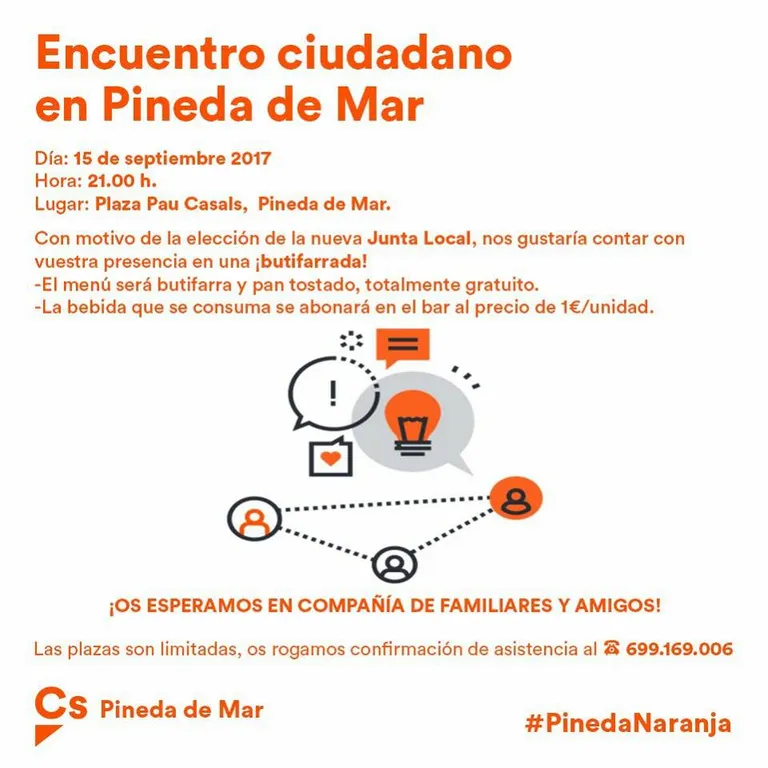 Ciutadans farà una trobada amb la ciutadania el 15 de setembre