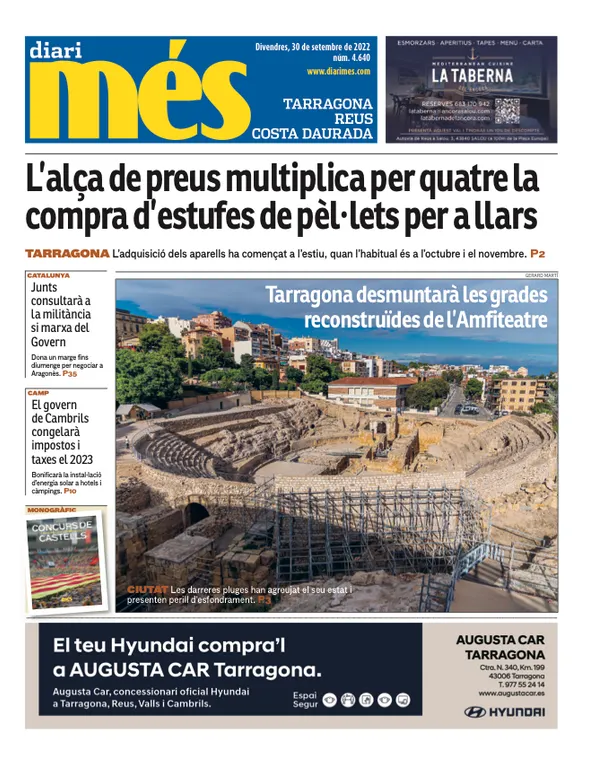 T'expliquem les portades dels diaris del territori d'aquest 30 de setembre