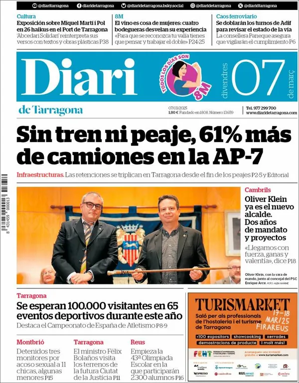 Cop d'ull als diaris d'aquest divendres 7 de març