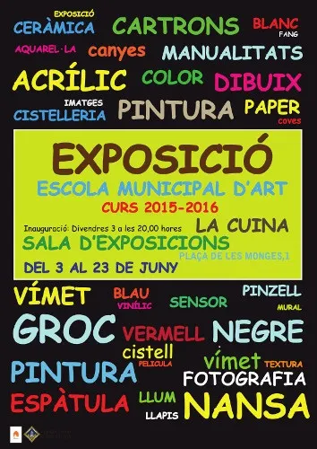 Inauguració de l'exposició de treballs dels alumnes de l'Escola Municipal d'Art