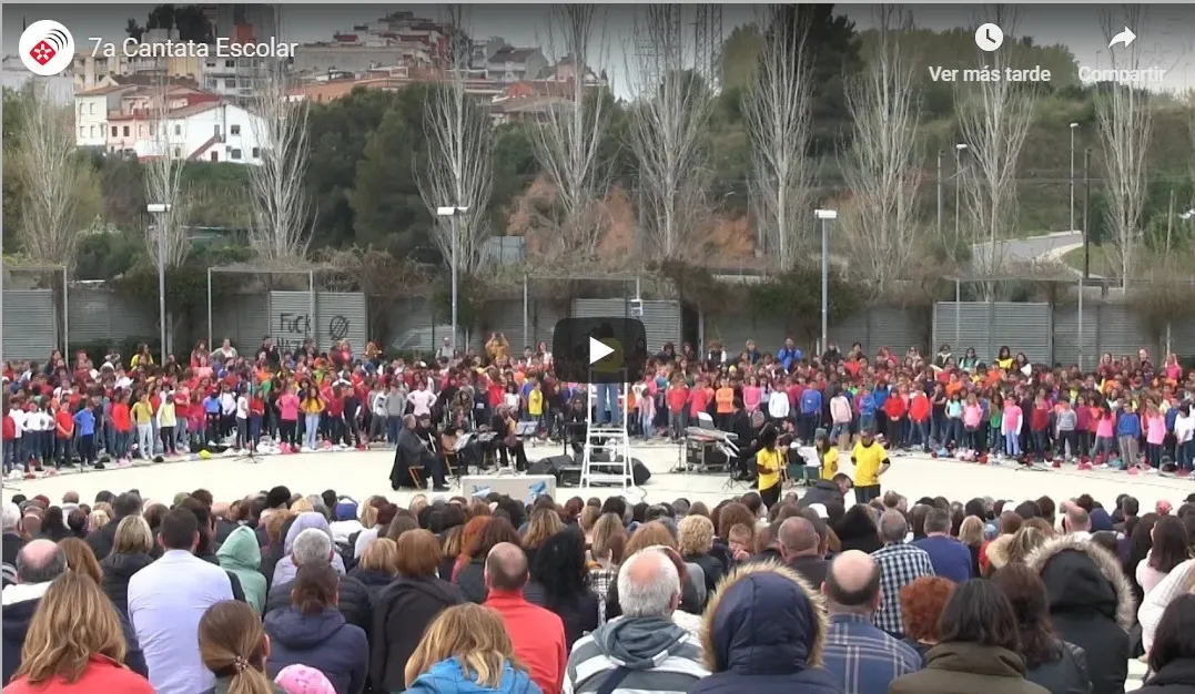 Prop de 900 nens i nenes participen a la Cantata Escolar 2019