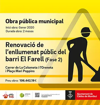 Comencen les tasques de renovació de l'enllumenat del barri de El Farell