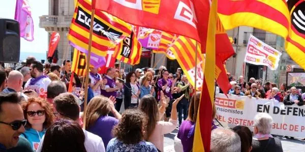 Els sindicats majoritaris i anticapitalistes convoquen dues manifestacions per l'1 de maig
