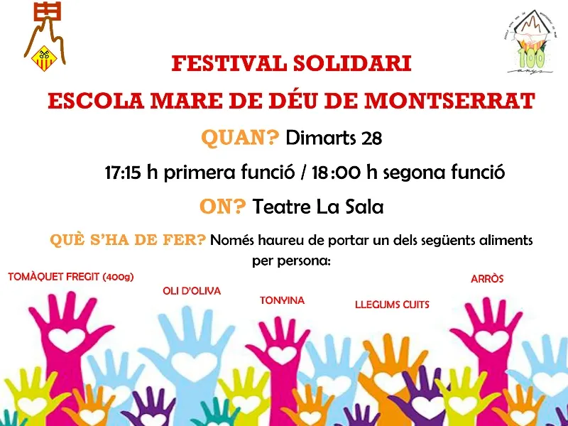L’escola Mare de Déu de Montserrat fa el primer Festival Solidari a La Sala