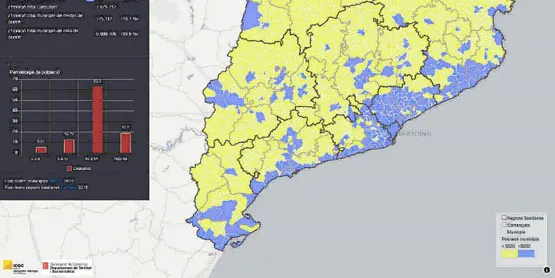 L'Institut Cartogràfic i Geològic de Catalunya habilita un visor de la població per municipis