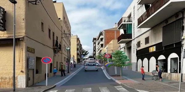 Les obres del carrer Filadors de Torredembarra entren en la recta final