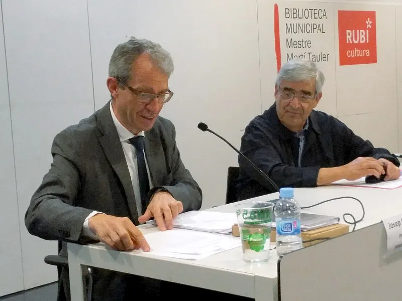 El ponent, Josep Maria de Dios, i Lluís Bogunyà (AmicsUAB)