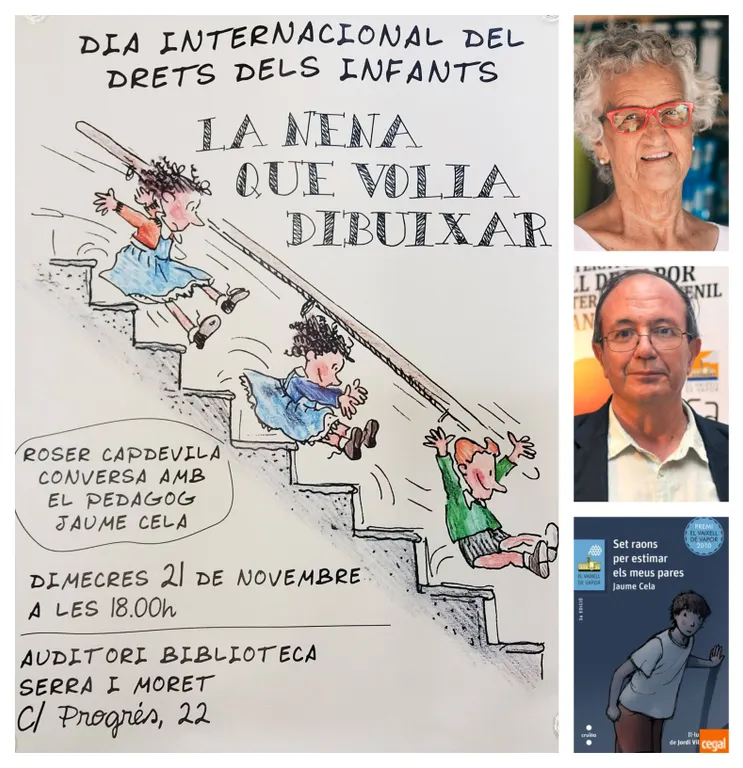 La dibuixant Roser Capdevila i l'escriptor Jaume Cela seran aquest dimecres a Pineda