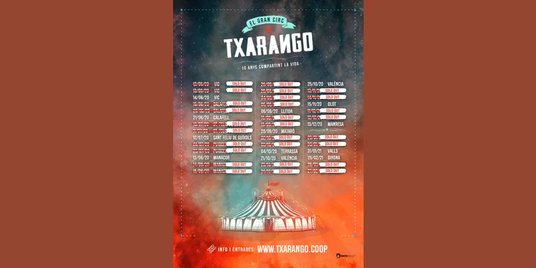 Txarango cancel·la la seva gira de comiat, que incloïa dos concerts a Puigcerdà