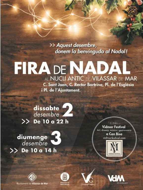 3 i 4 de desembre, cap de setmana de Fira de Nadal