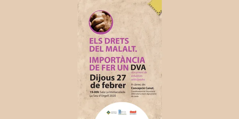 Xerrada informativa a la Seu sobre el Document de Voluntats Anticipades